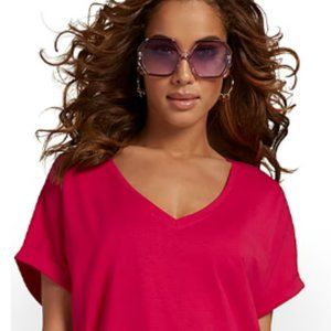 NY&C V-Neck Perfect Tee Dress- XS (runs larger)